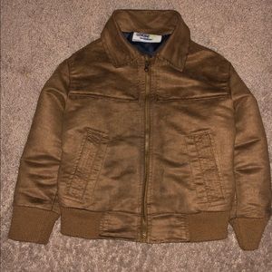 Toddler boys suede jacket